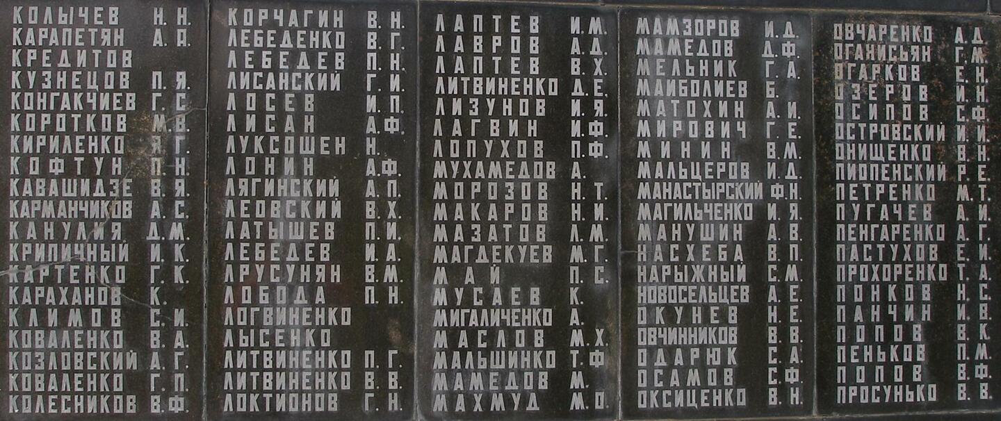 Список погибших отечественной войне